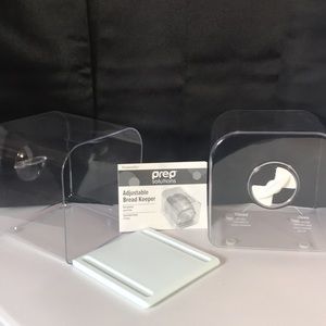 BREAD KEEPER, Adjustable Organizer Storage Container W/Manual & Tray 6X6.50